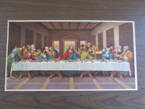 Last Supper Jesus Christ Lithograph 1956