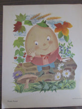 Set of 6 Nursery Rhyme Posters 16x13 1957