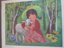 Set of 6 Nursery Rhyme Posters 16x13 1957