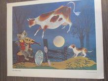 Set of 6 Nursery Rhyme Posters 16x13 1957