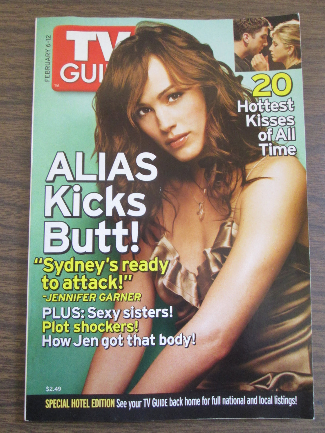 TV Guide Alias Kicks Butt Jennifer Garner cover Special Hotel Edition February 6-12, 2005