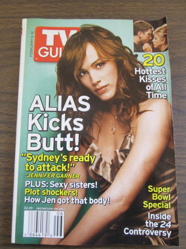 TV Guide Alias Kicks Butt Jennifer Garner cover February 6-12, 2005