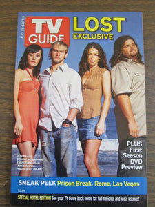 TV Guide Lost Exclusive Evangeline Lilly Cover Special Hotel Edition August 26-Sep 3, 2005