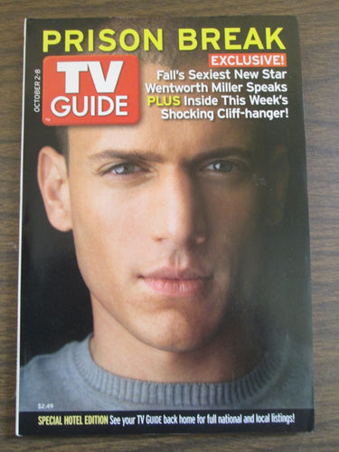 TV Guide Prison Break Special Hotel Edition Oct 2-8, 2005