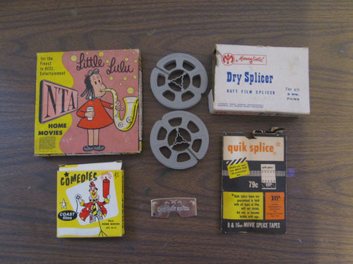 8MM Movie Set Little Lulu In Hollywood  1958; Comidies by Coast Film, Quick Splice, blank Reels and Dry Slicer