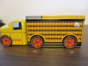 Coca-Cola Tin Truck with rolling Wheels