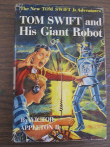 Tom Swift Set By Victor Appleton II Original Blue Cover, all with slip Covers #2,3,4,6,7,10 HB 1954-1957