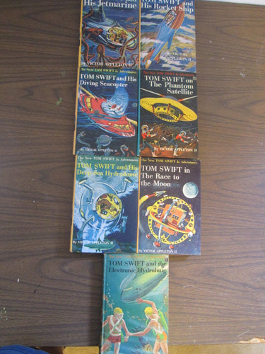 Tom Swift Set By Victor Appleton II #2,3,7,9,11,12,18 HB 1954-1961
