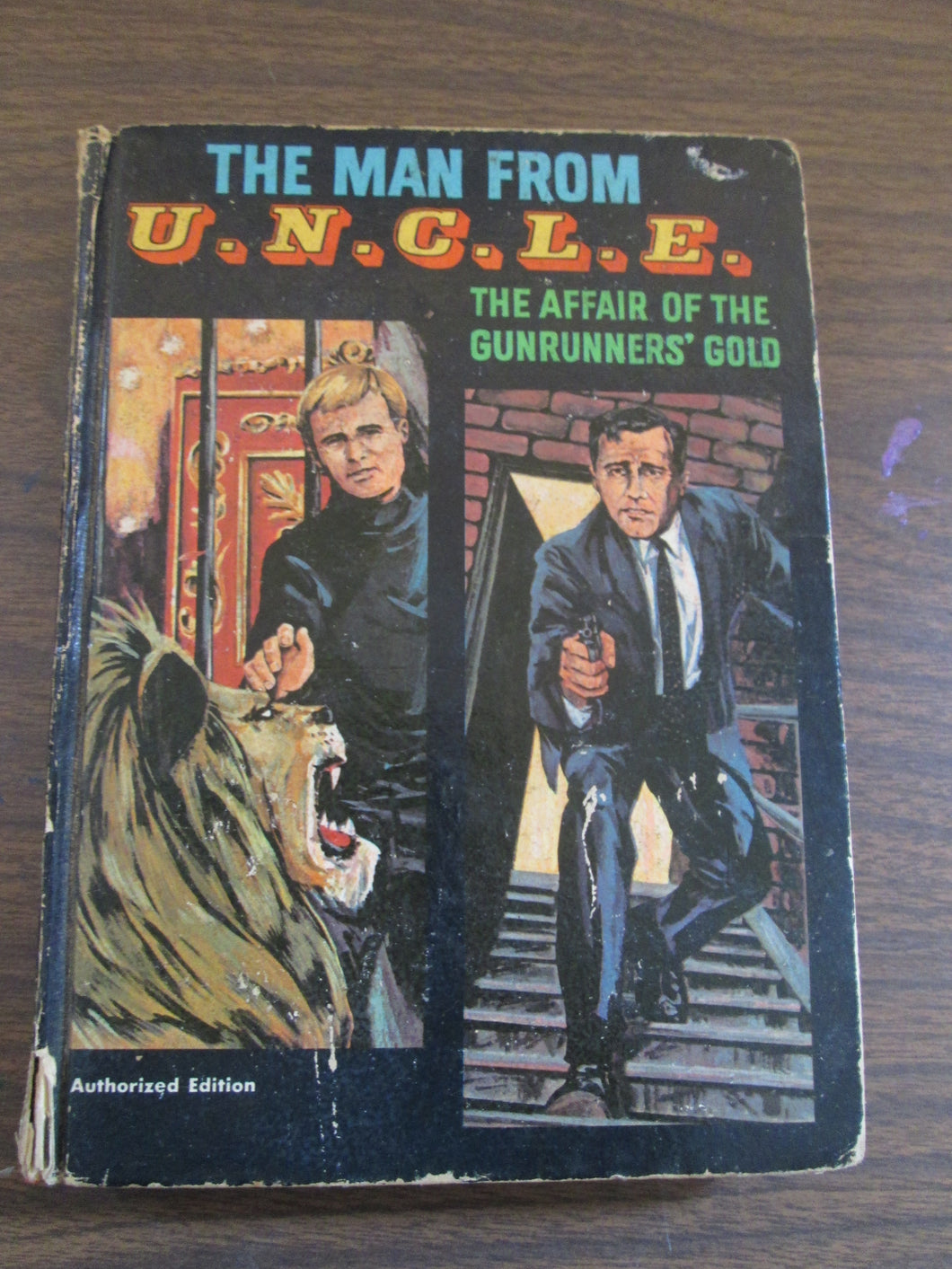 The Man From U.N.C.L.E. The Affair of the Goldrunners' Gold TV Adventure Book by Brandon Keith HC 1967