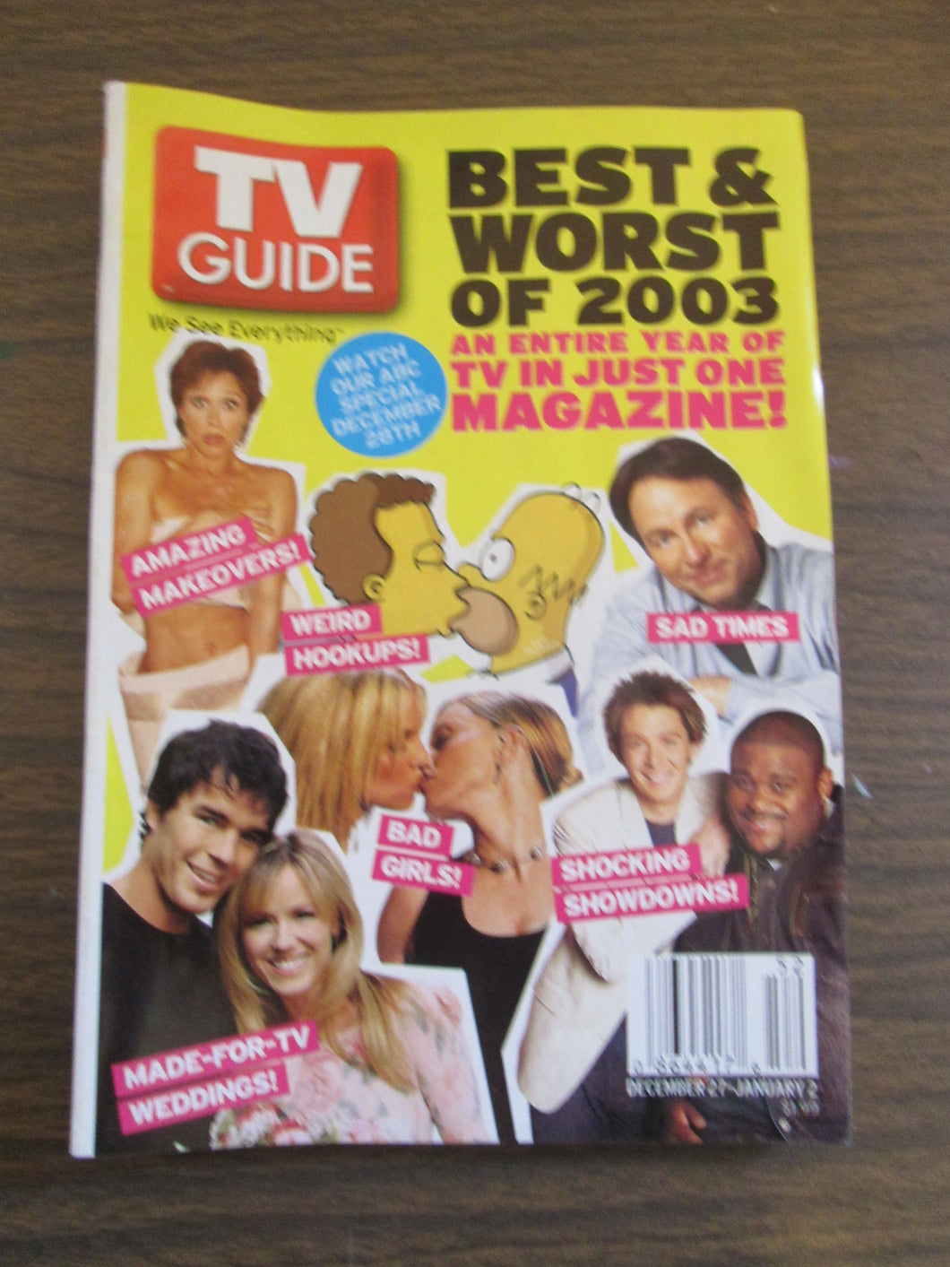 TV Guide Best & Worst of 2003 Dec 27-Jan 2 2004 PB
