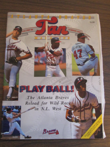 Atlanta Braves Fan Magazine Vol 26 Number One PB 1991