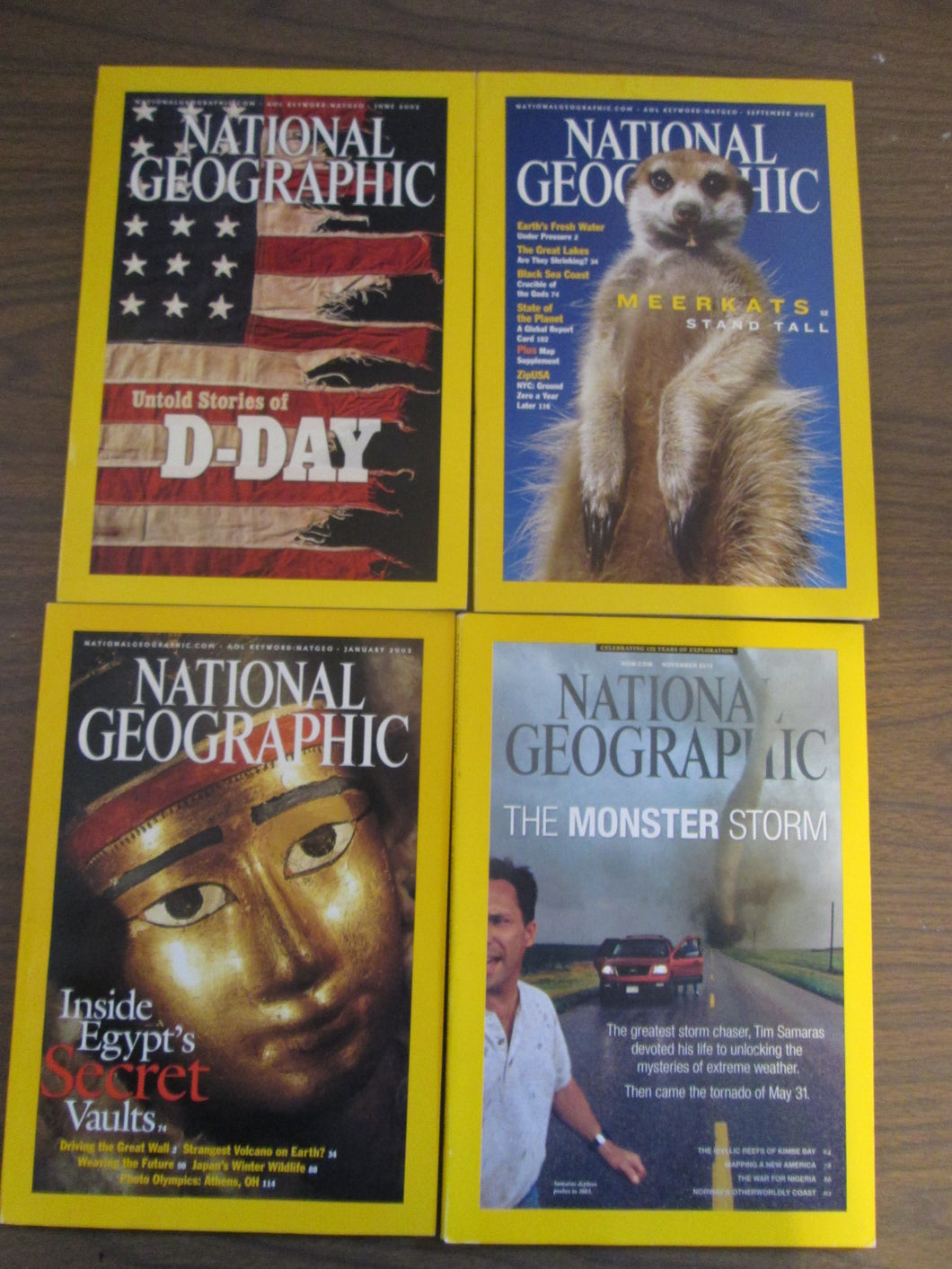 National Geographic Magazine  Random Set Jun & Sep 2002, Jan 2003,Nov & Dec 2013,Jun,Oct & Nov 2014,Jan & Apr 2015