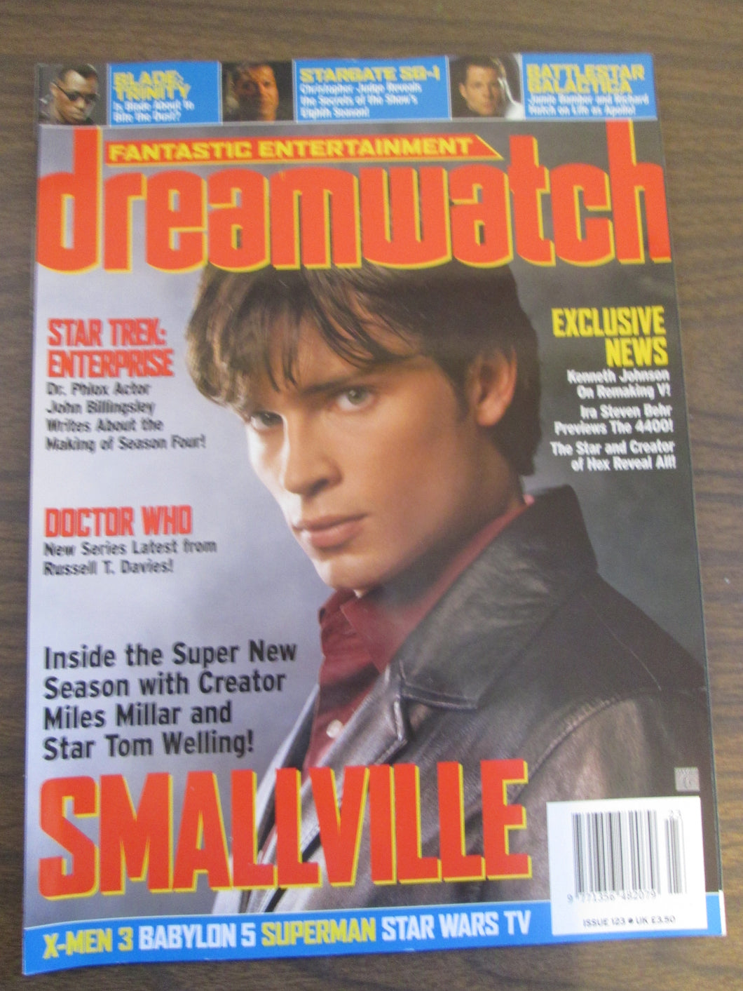 Dreamwatch Magazine #123 Smallville Tom Welling Cover PB Dec 2004