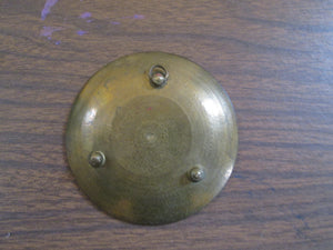 Vintage 1970's Italy Brass Tray Raised Parthenon