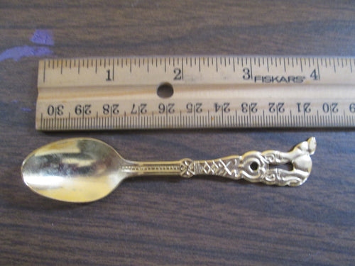 Vintage Gold Plated Camel Spoon made in Japan