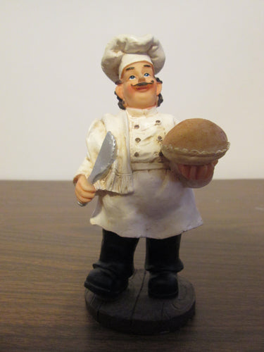Italian Chef Kitchen Décor Figurine - Pie and Knife